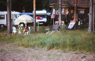 Unser Privatstellplatz bei Nusnäs am Siljan